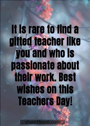 short teachers day wishes
